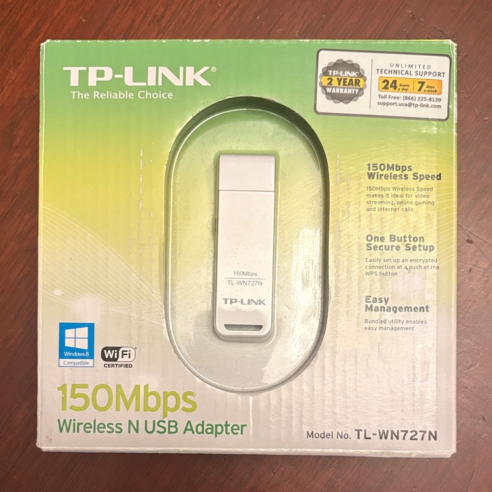 TP-Link White USB Wi-Fi Adapter 150Mbps